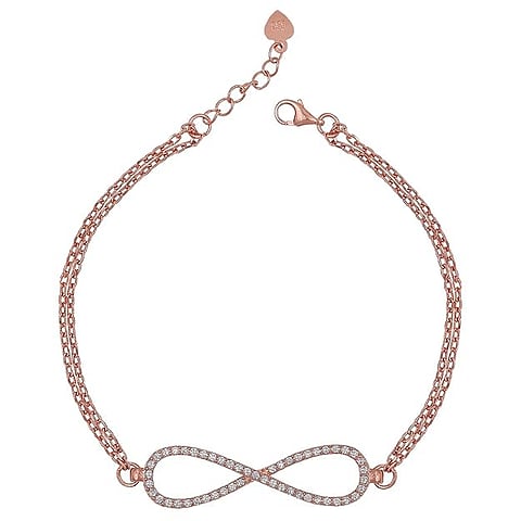 GIVA 925 Silver Rose Bracelet
